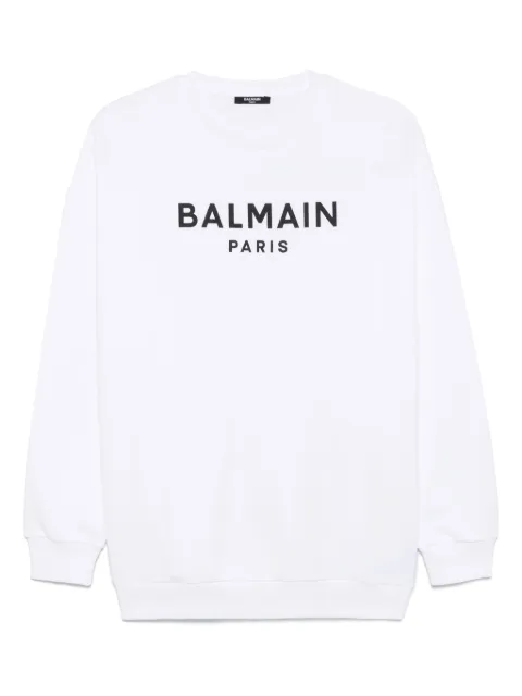 Balmain Kids sudadera con logo estampado