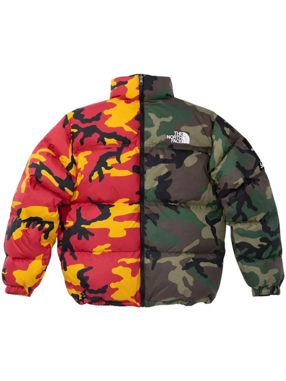 Supreme x The North Face Split Nuptse jack Groen