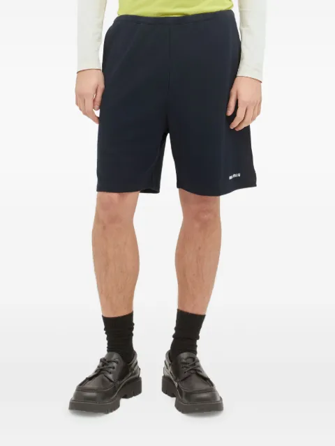 Miu Miu logo-print shorts