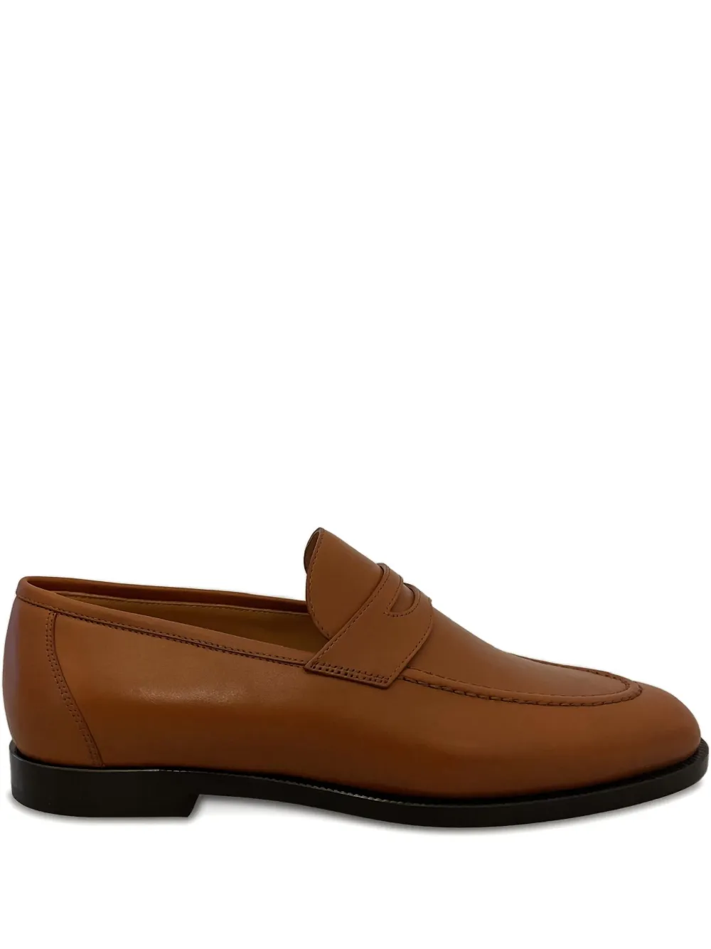 Loro Piana Sergio penny leather loafers Brown
