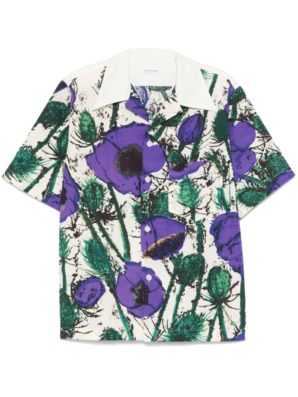 floral-print shirt