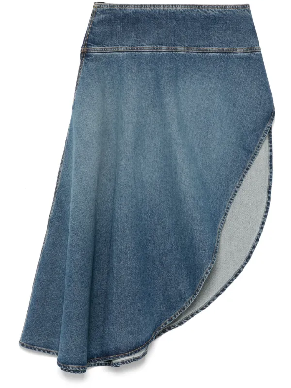 Alaïa アシンメトリー スカート | ブルー | FARFETCH JP