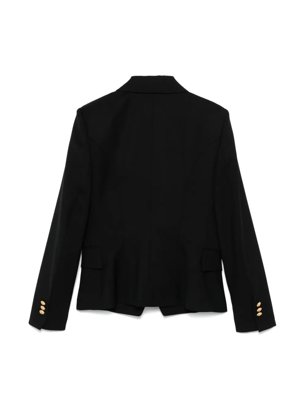 Balmain Kids Blazer met knopen met logo-reliëf - Zwart