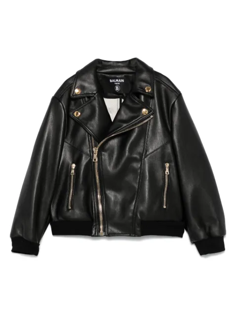 Balmain Kids biker jacket
