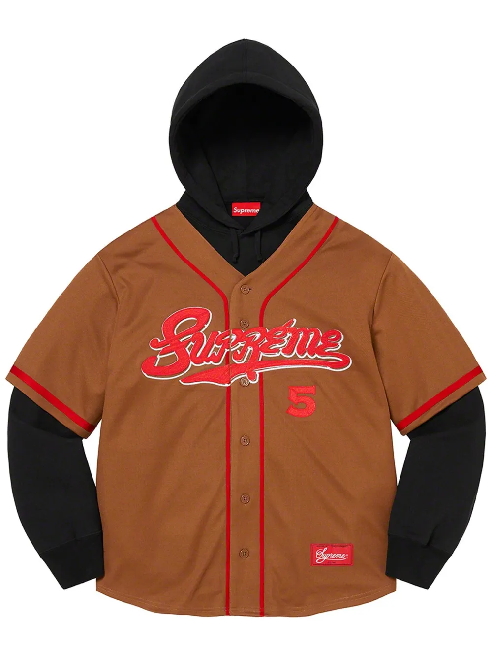 Supreme Baseball jersey hoodie Bruin