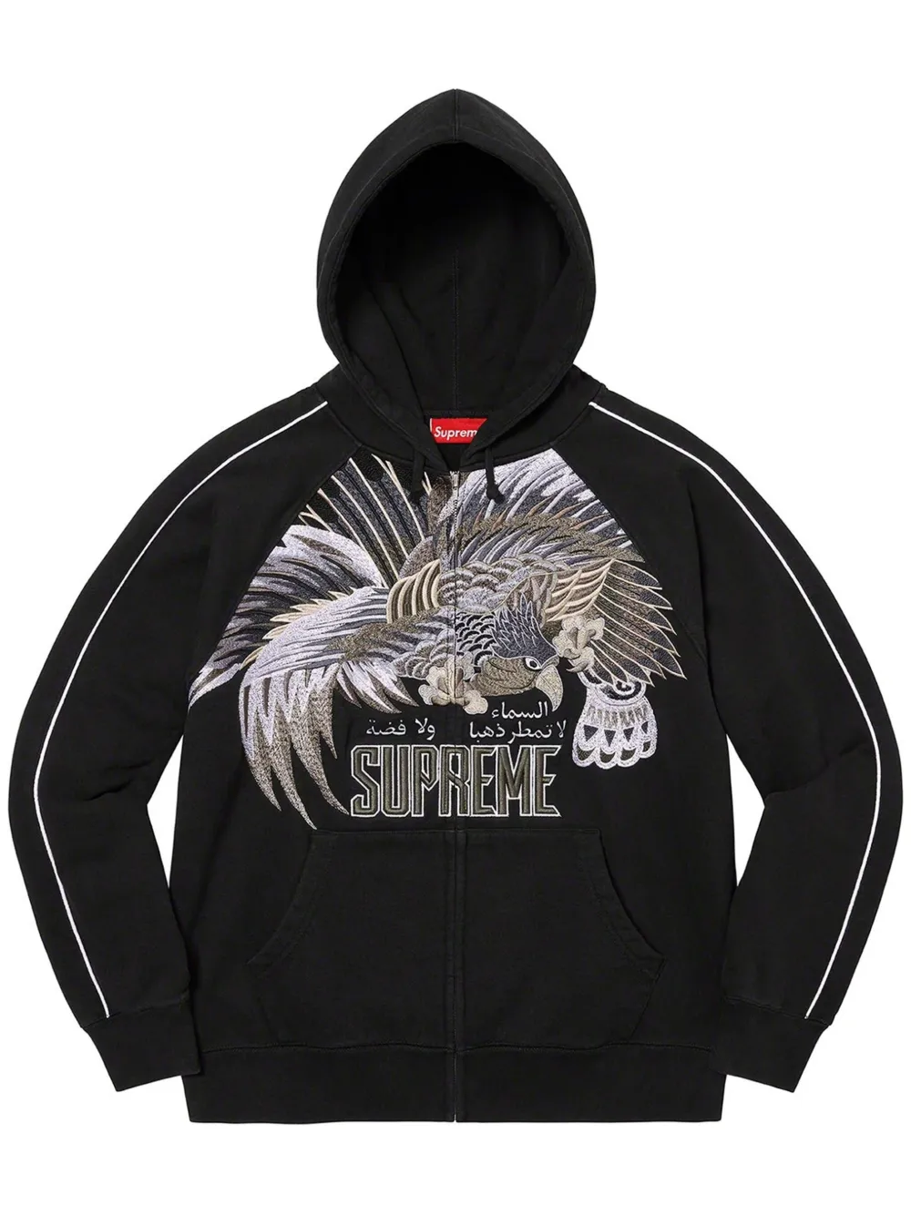 Supreme Falcon hoodie Zwart