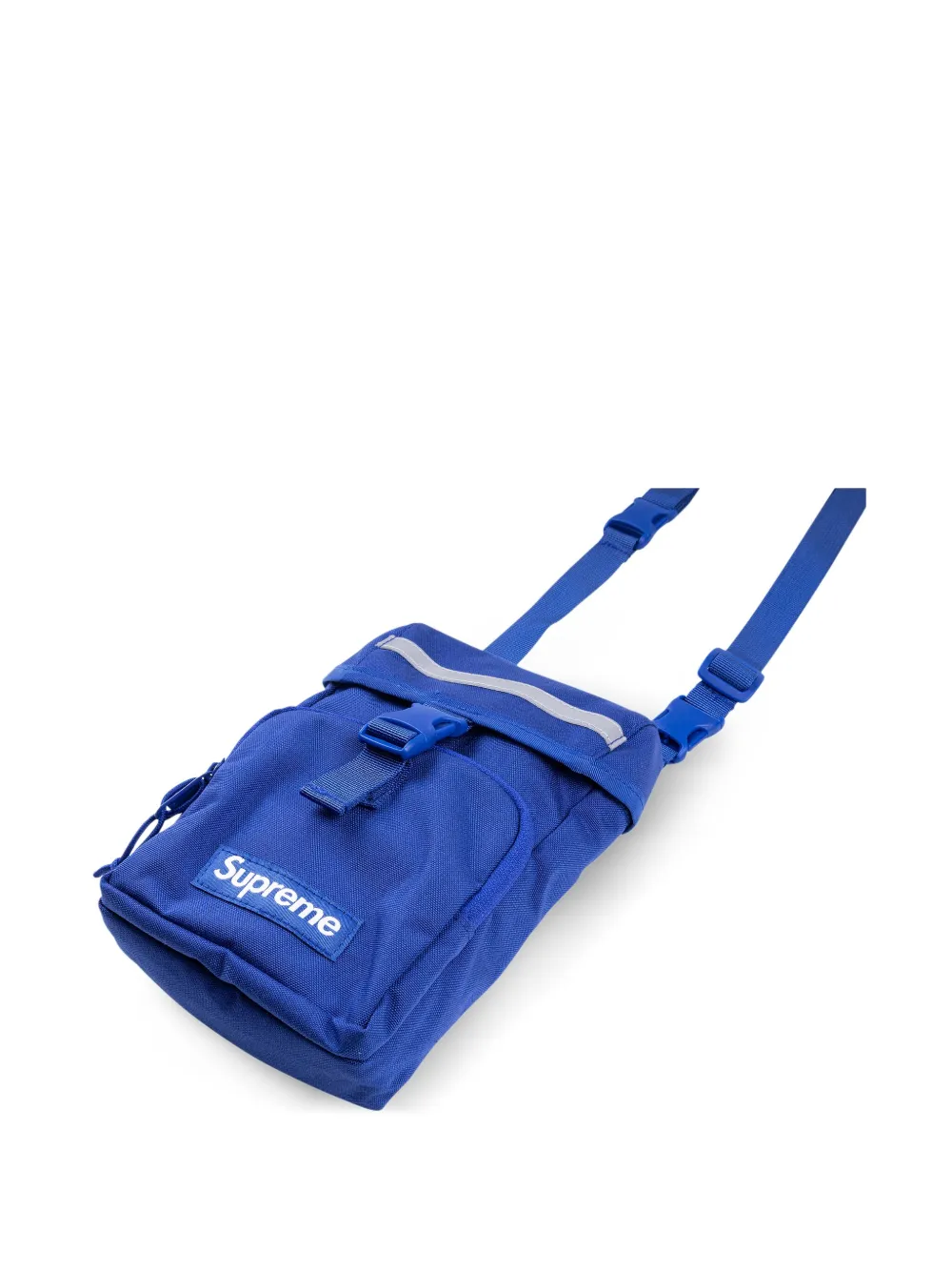 Supreme logo-patch camera bag Blauw