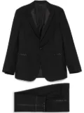 Brioni satin-trim suit - Black