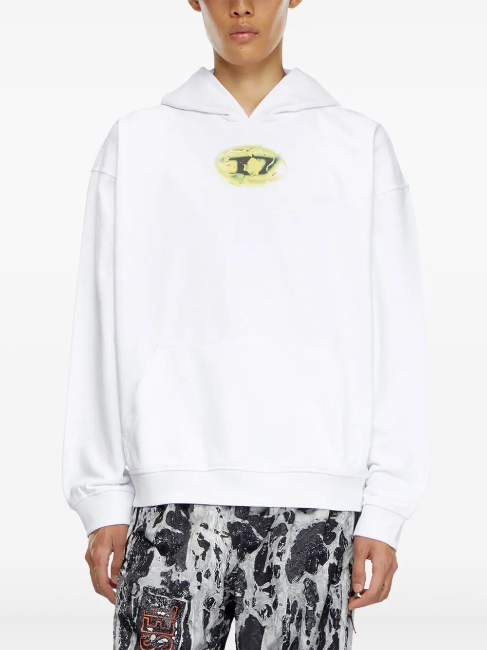 Diesel S-BOXT-HOOD-K3 hoodie Wit