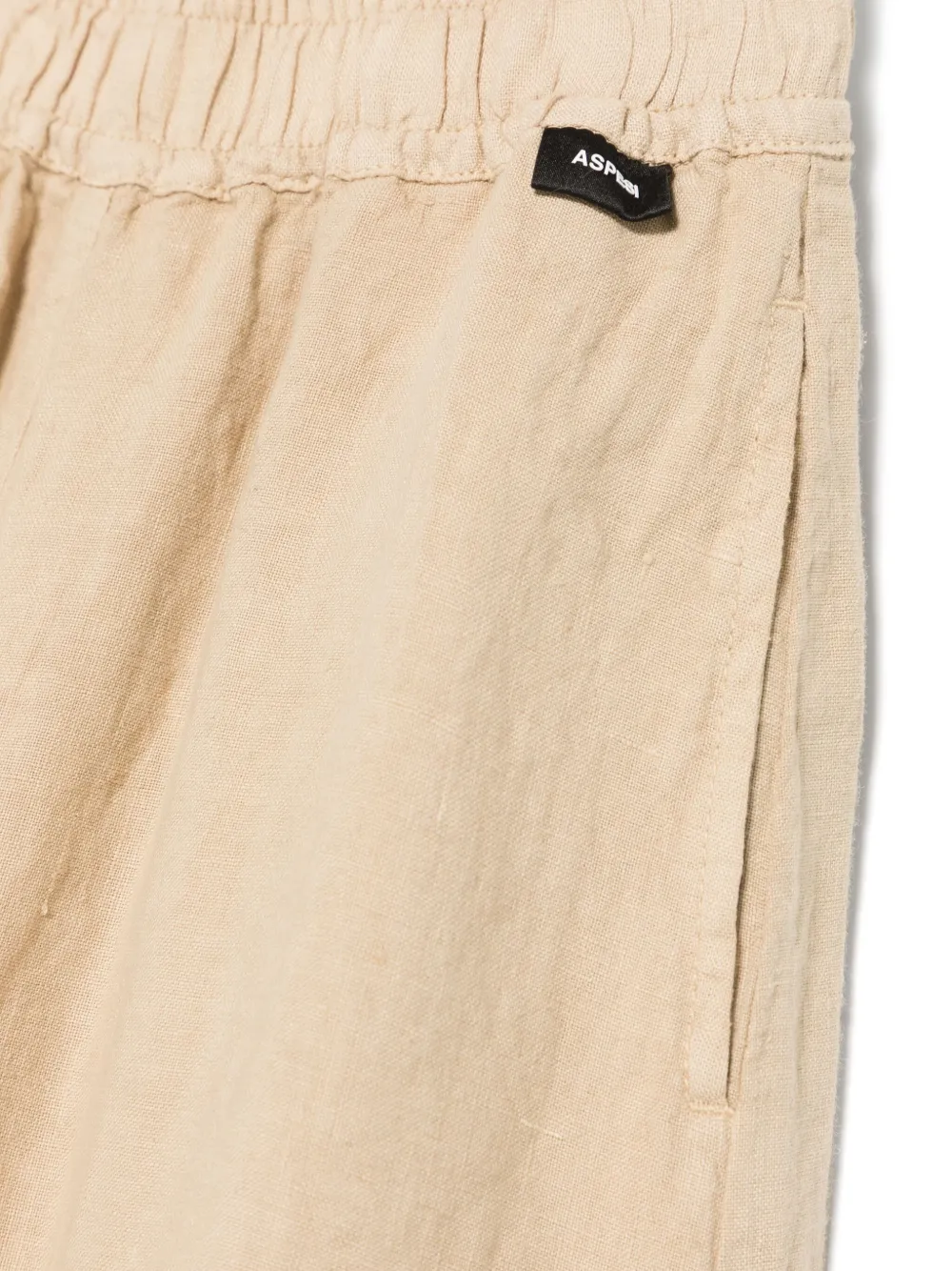 Aspesi Linen Trousers In Neutrals
