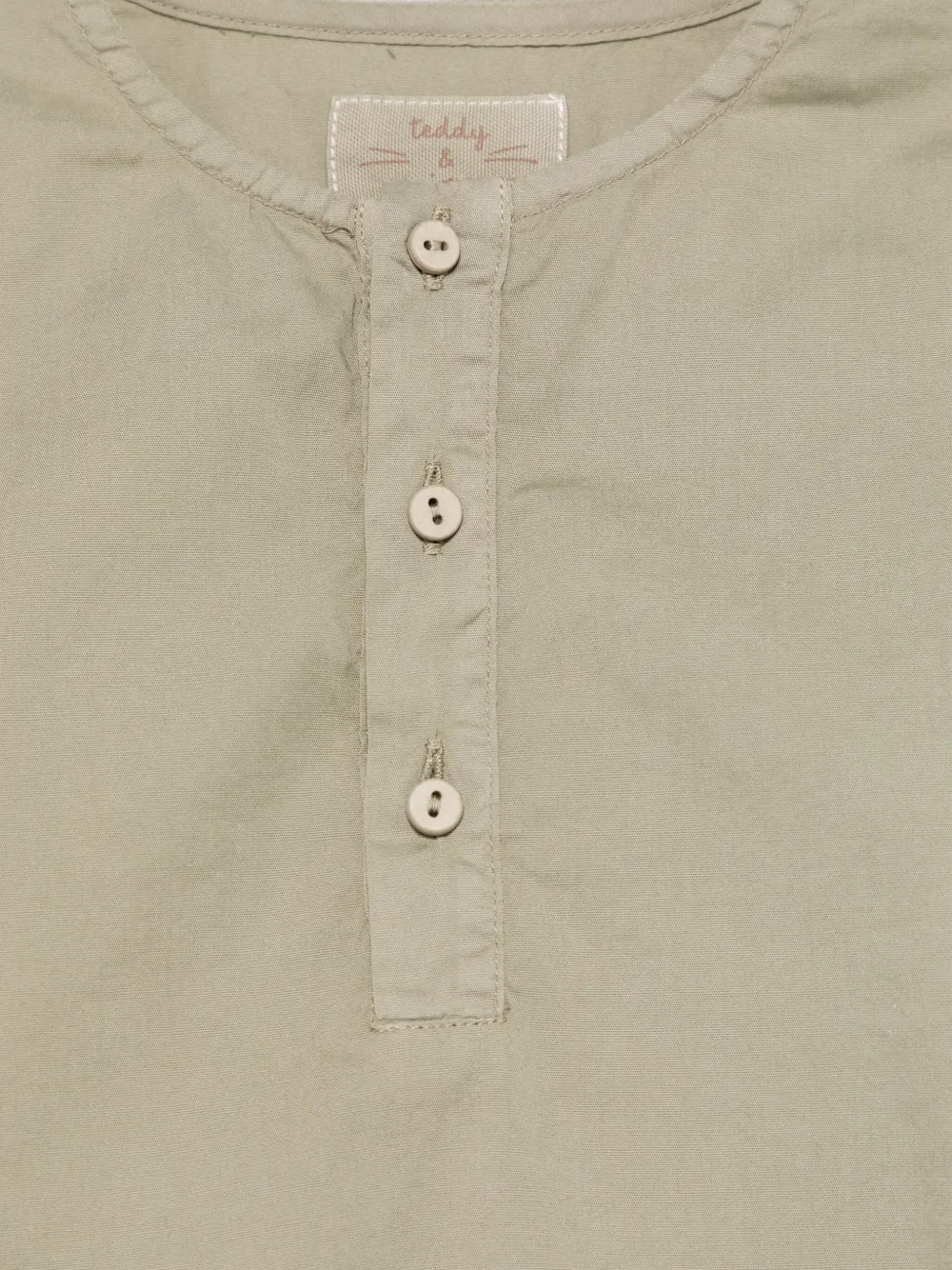TEDDY & MINOU Henley shirt Groen