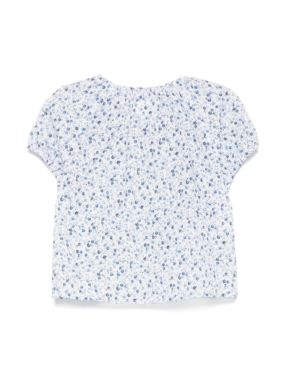 TEDDY & MINOU Shirt met bloemenprint - Blauw