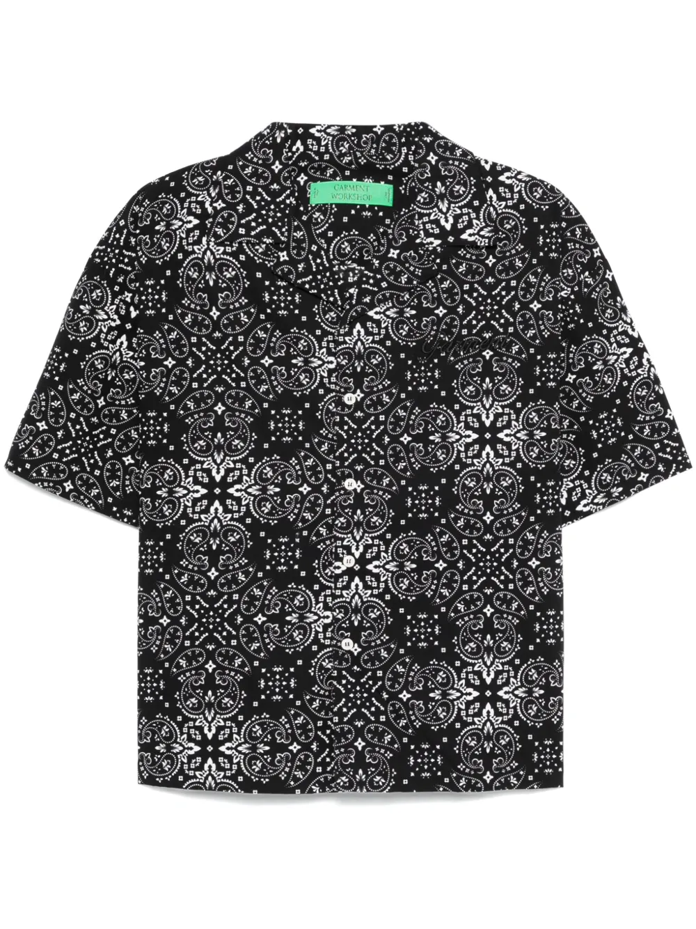 paisley-print shirt