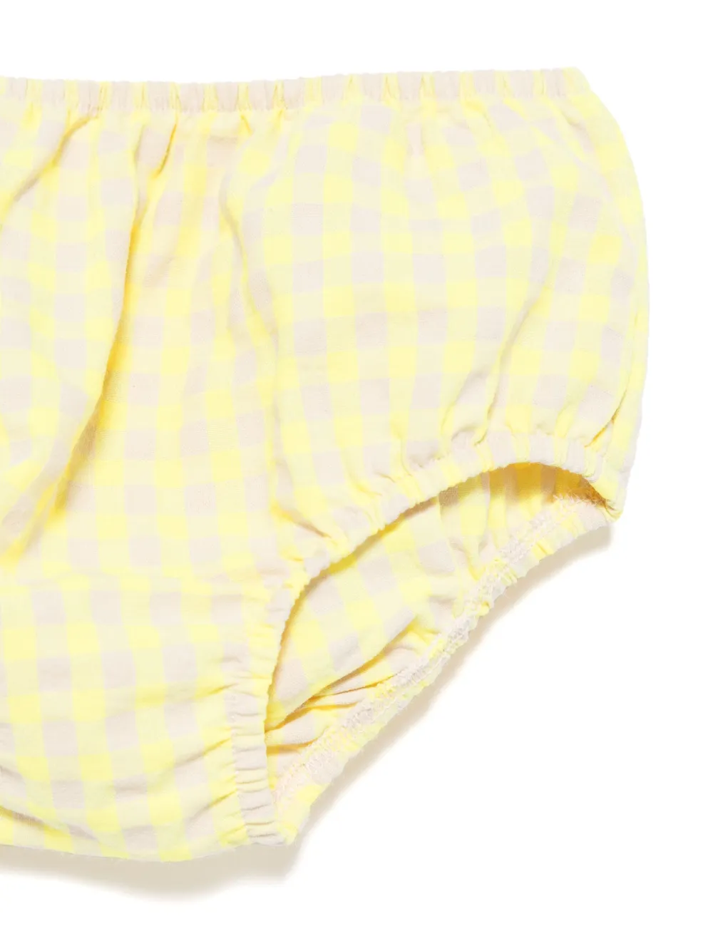 TEDDY & MINOU Jurk met gingham ruit Geel