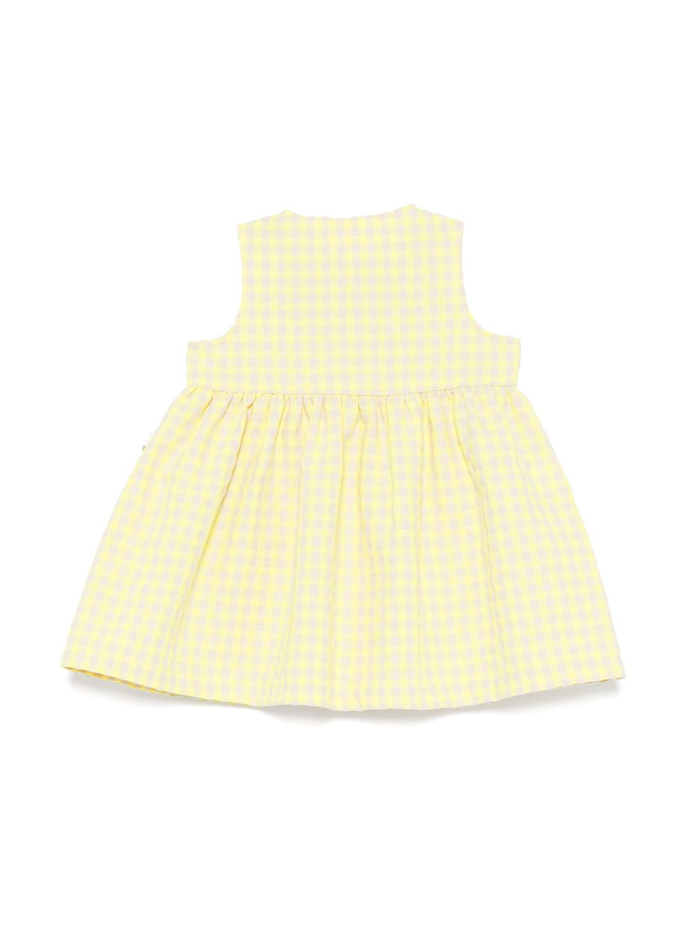 TEDDY & MINOU Jurk met gingham ruit - Geel