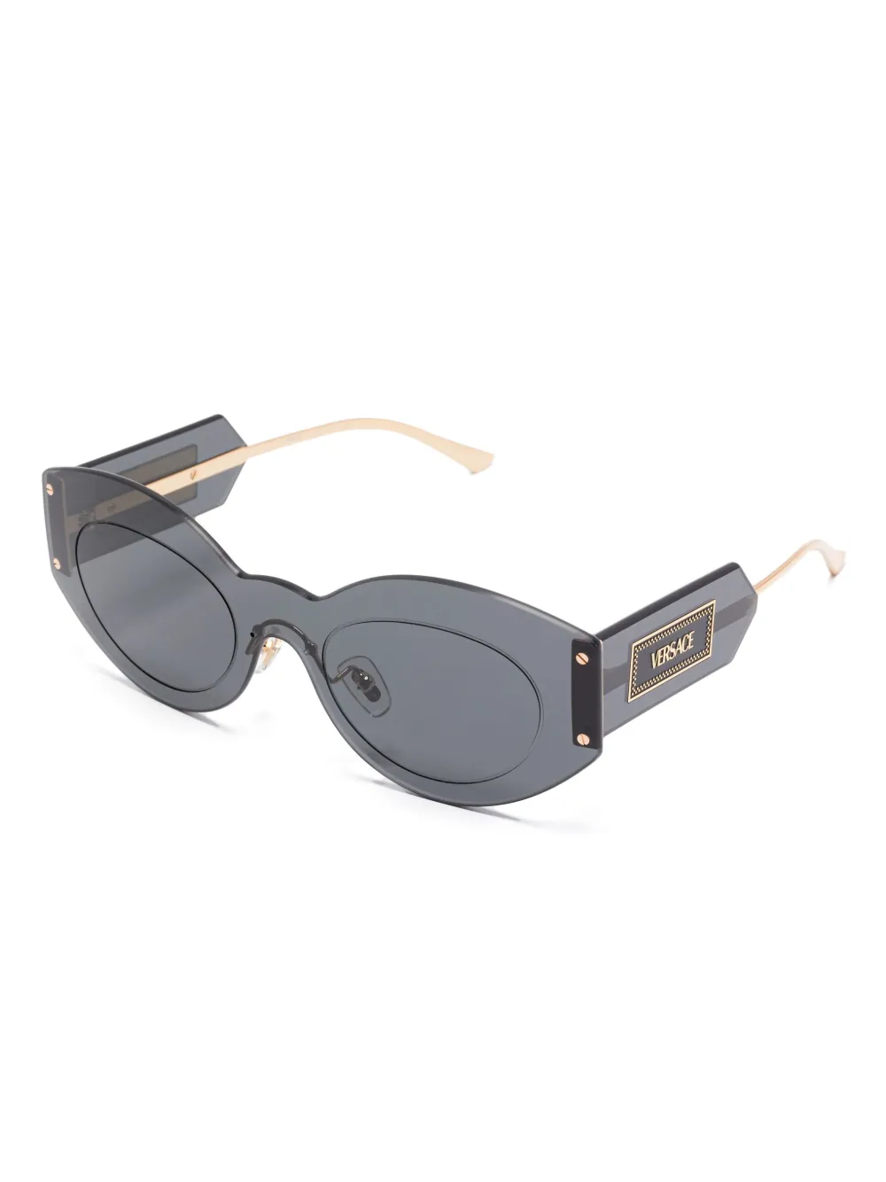 Versace Eyewear Zonnebril met cat-eye montuur - Goud