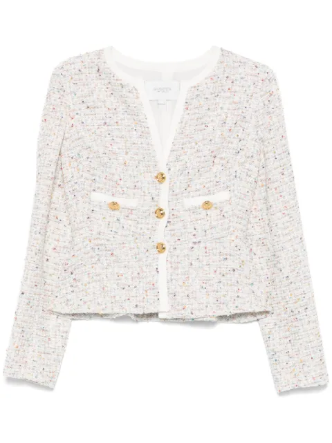 Giambattista Valli v-neck tweed jacket
