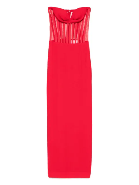 Mônot strapless corset dress 