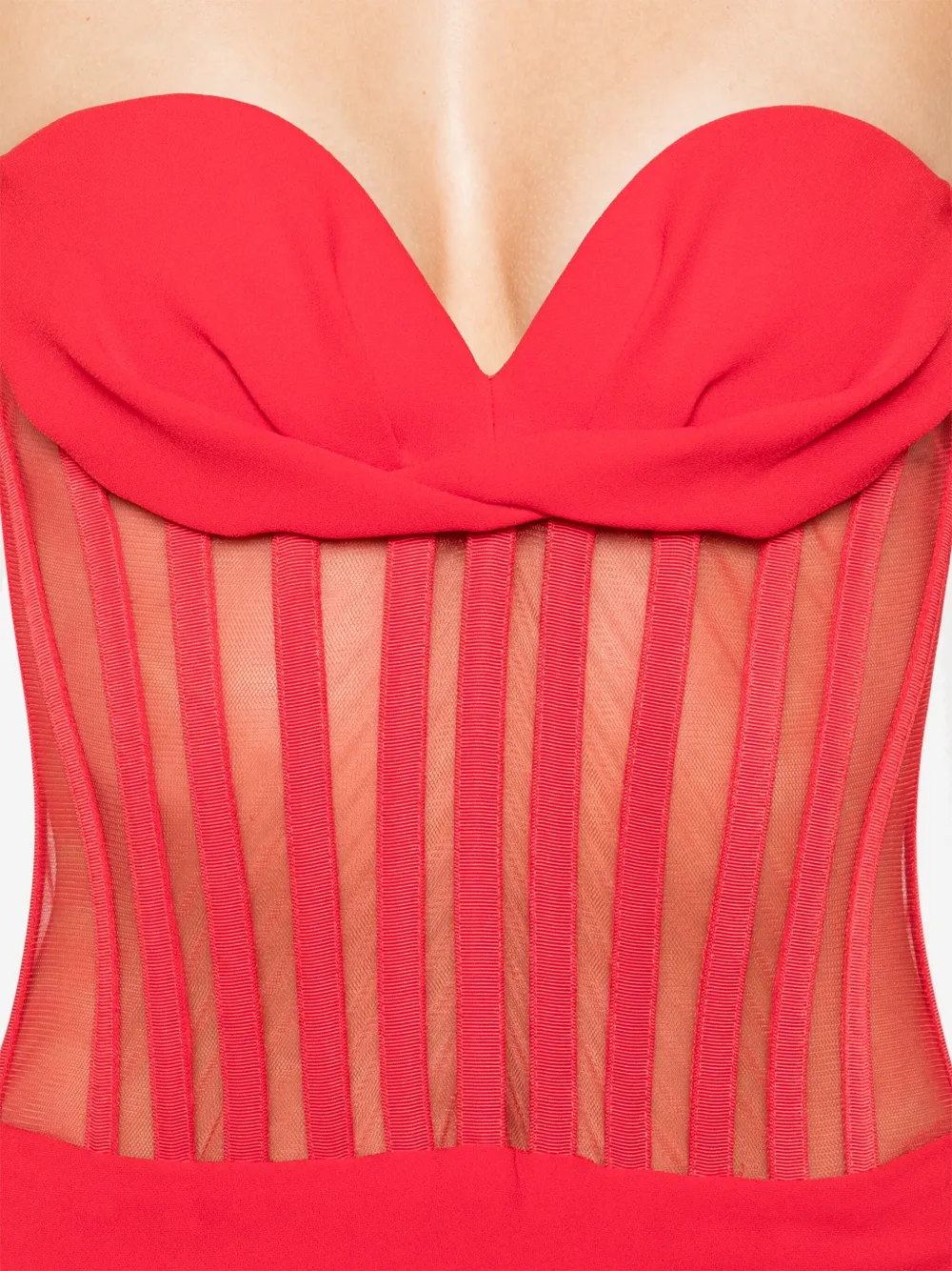 Shop Monot Strapless Corset Dress