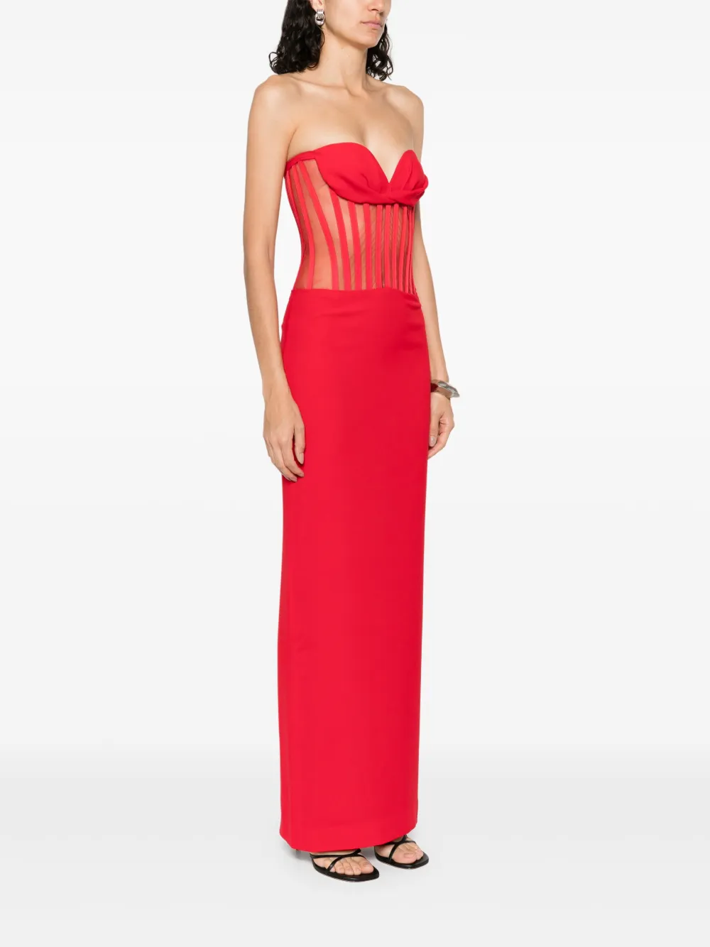 MONOT STRAPLESS CORSET DRESS 