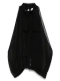 Mônot sleeveless sheer top - Black