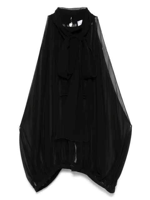Mônot sleeveless sheer top