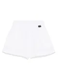 Aspesi Kids linen shorts - White