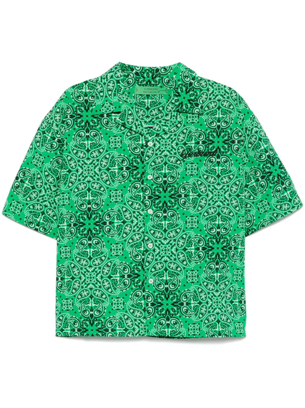 paisley-print shirt