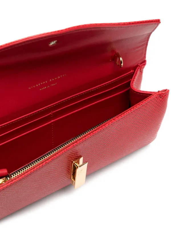Giuseppe Zanotti Flutie Clutch Bag | Red | FARFETCH