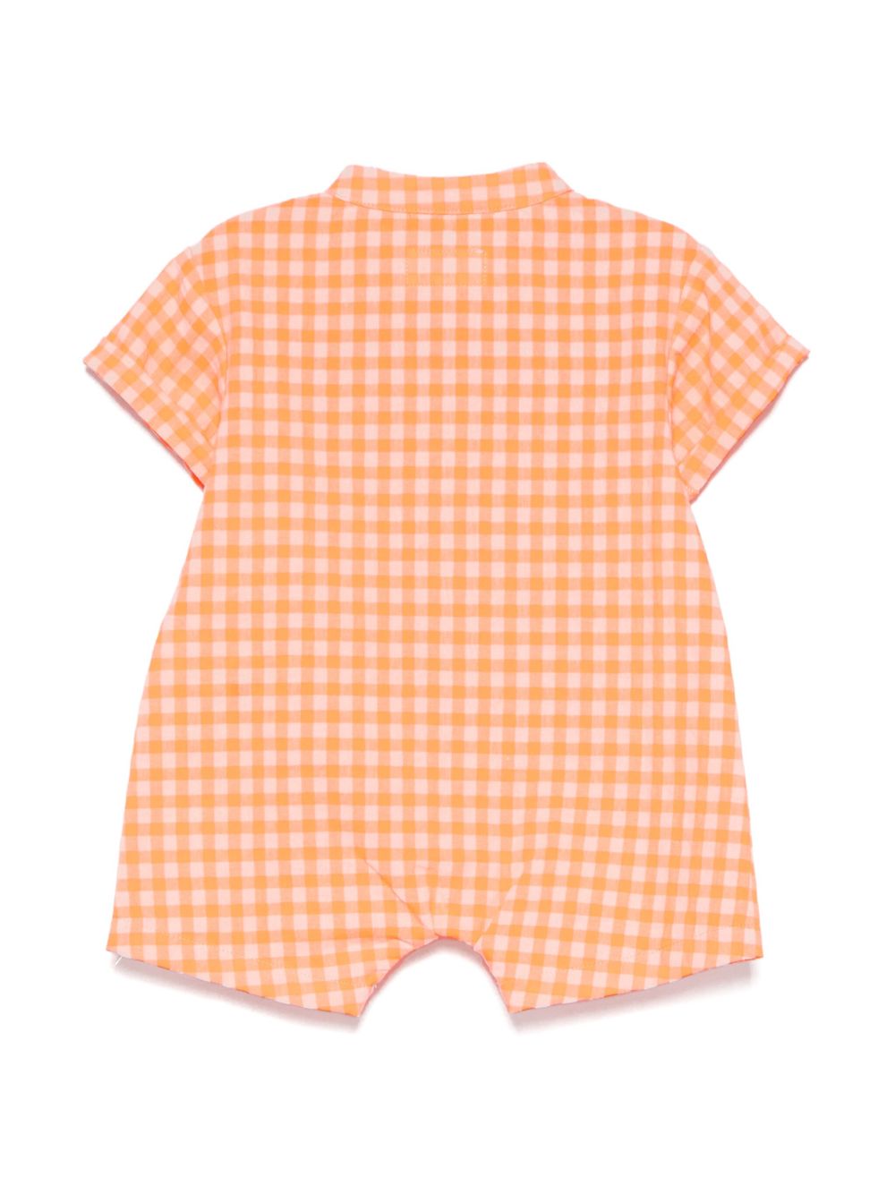 TEDDY & MINOU Romper met gingham ruit - Oranje