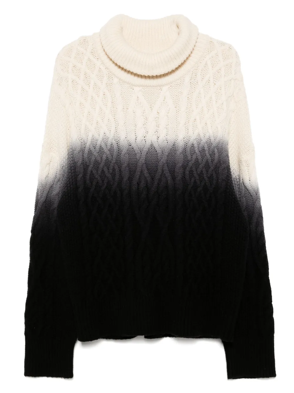 Monse Kabelgebreide trui Beige