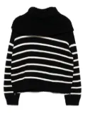 Monse turtleneck striped jumper - Blue