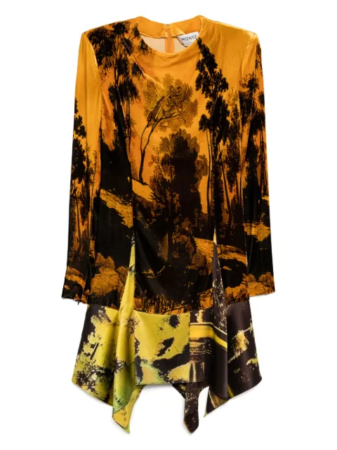 Monse vestido con estampado gráfico