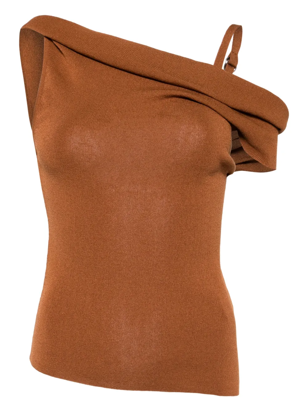 Monse Off-shoulder gebreide top Bruin