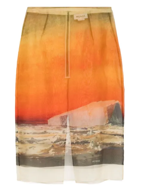 Monse falda con estampado gráfico