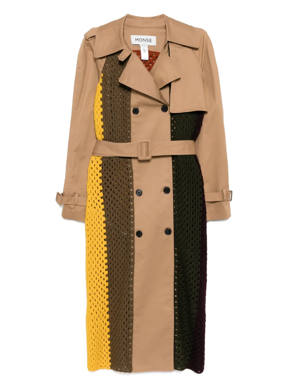 Monse crochet trench coat | Brown | Image 1