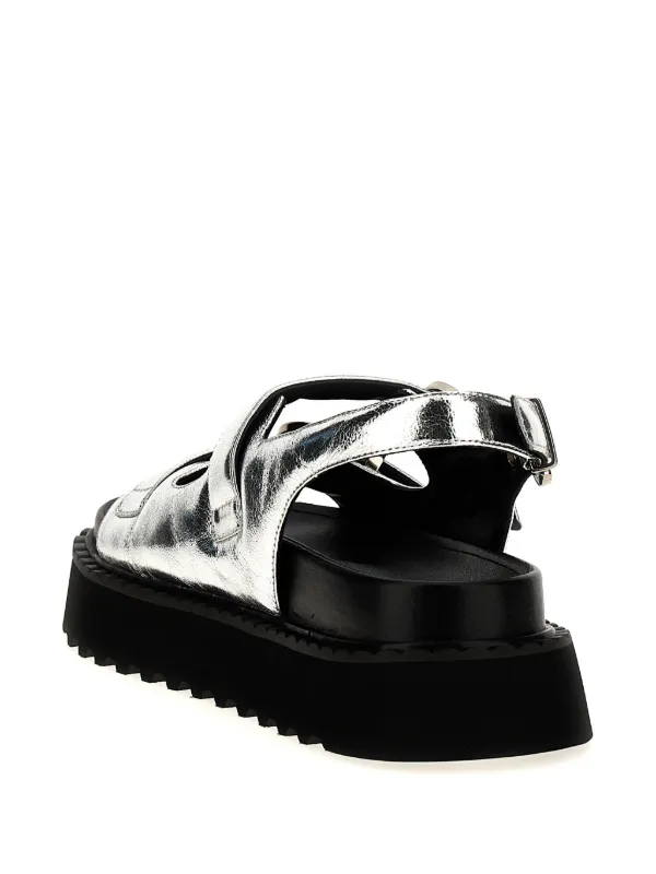 サンダル・ミュール PINKO Women Sandals SD0311E003 ZZF Silver PINKO Kate 03 Sandals | Silver | FARFETCH