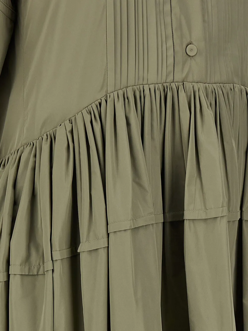 Jil Sander Geplooide blousejurk Groen