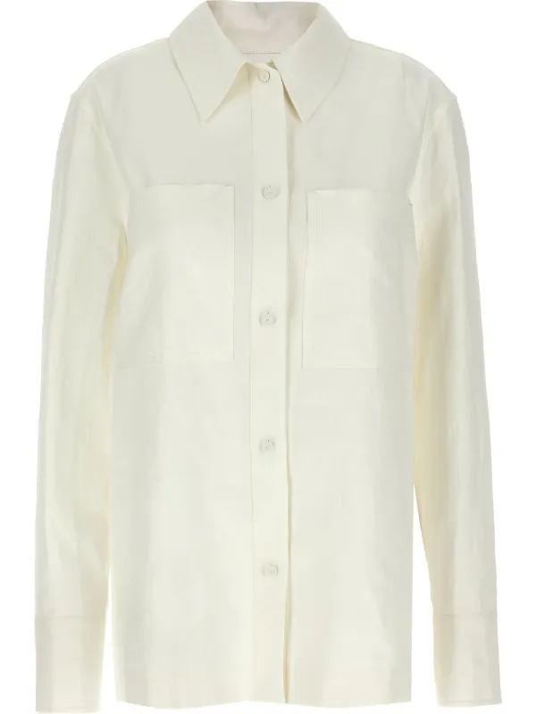 Jil Sander リネンシャツ | ニュートラル | FARFETCH JP