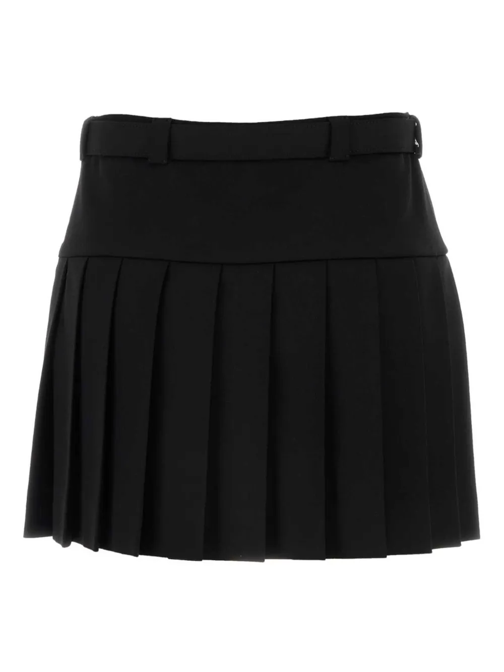 Miu Miu Wollen mini-rok - Zwart