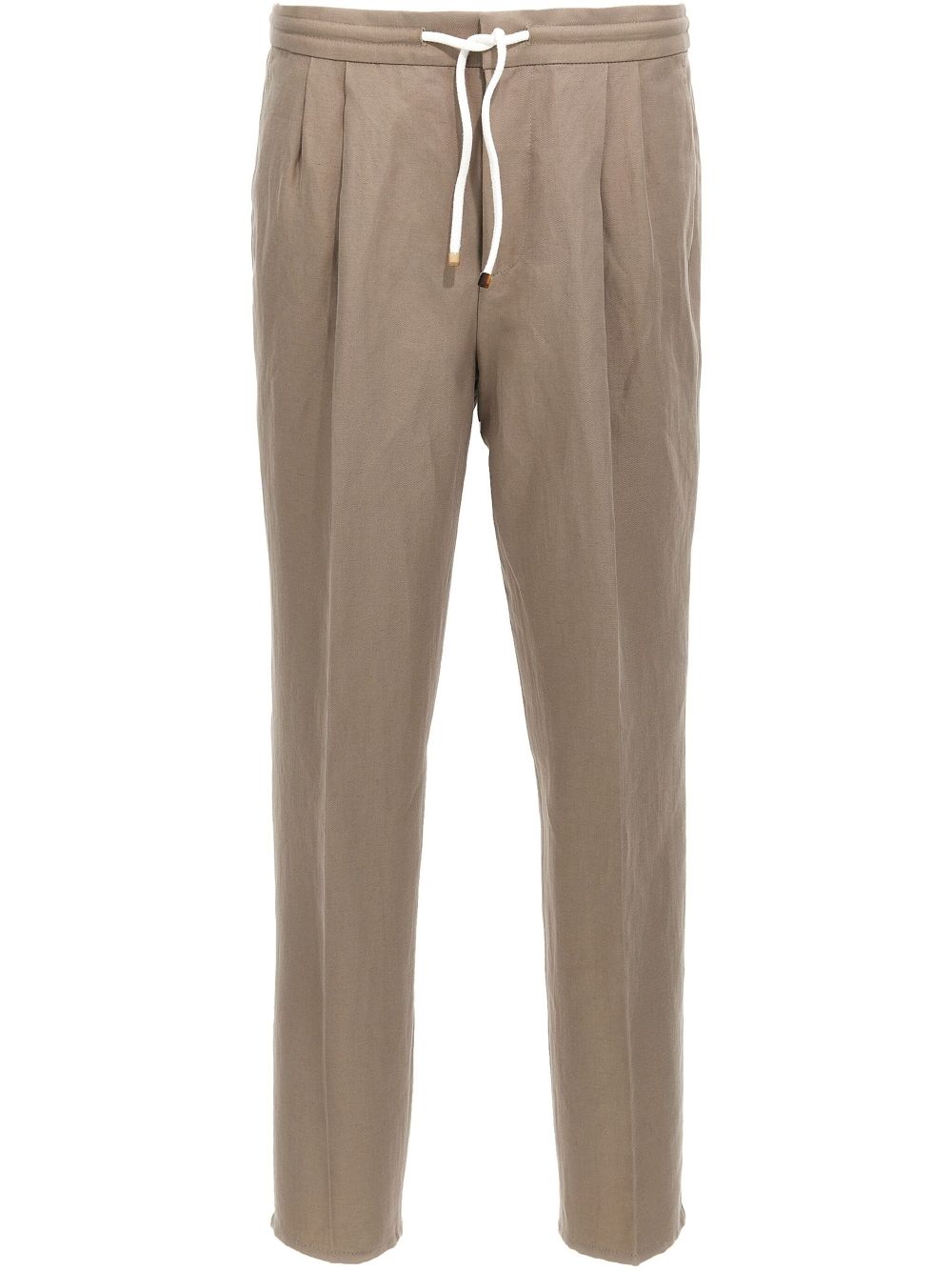 Brunello Cucinelli linen trousers - Brown