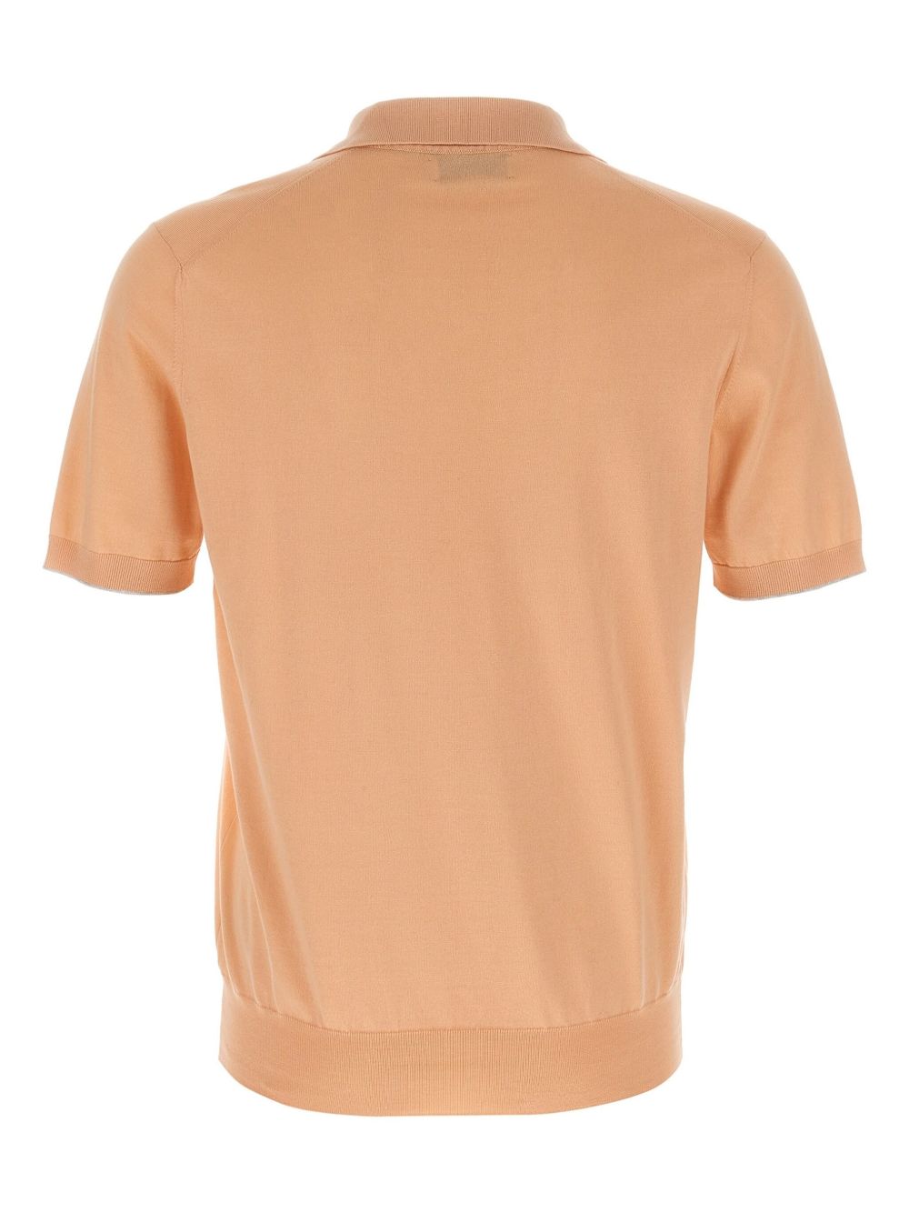 Brunello Cucinelli knitted polo shirt - Oranje