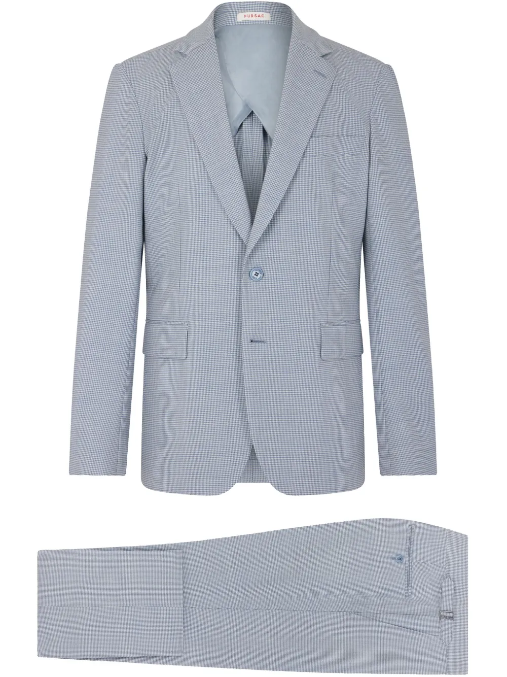 houndstooth single-breasted suit