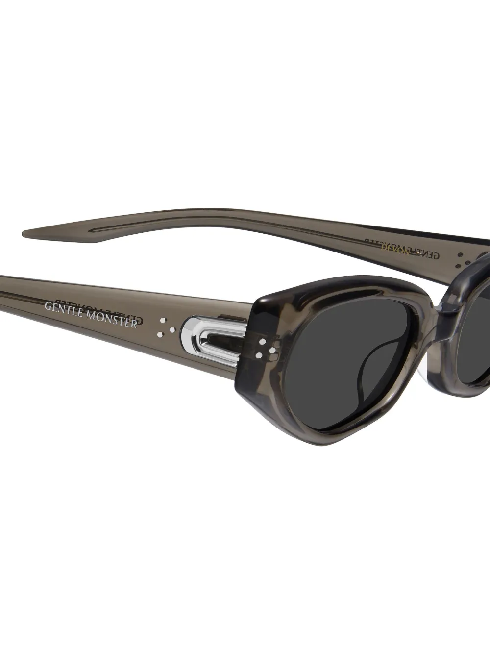 Gentle Monster Devon zonnebril met cat-eye montuur Bruin
