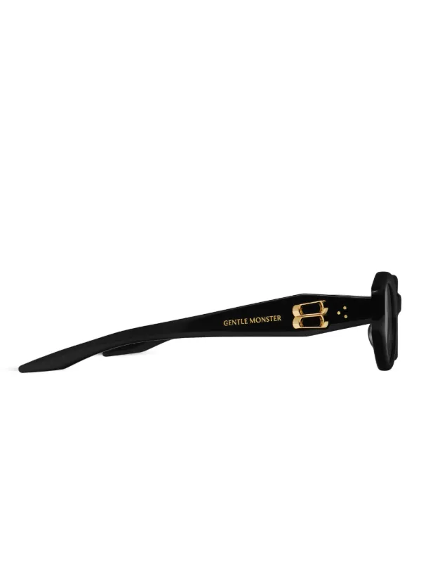 Gentle Monster Vamp oval-frame Sunglasses | Black | FARFETCH