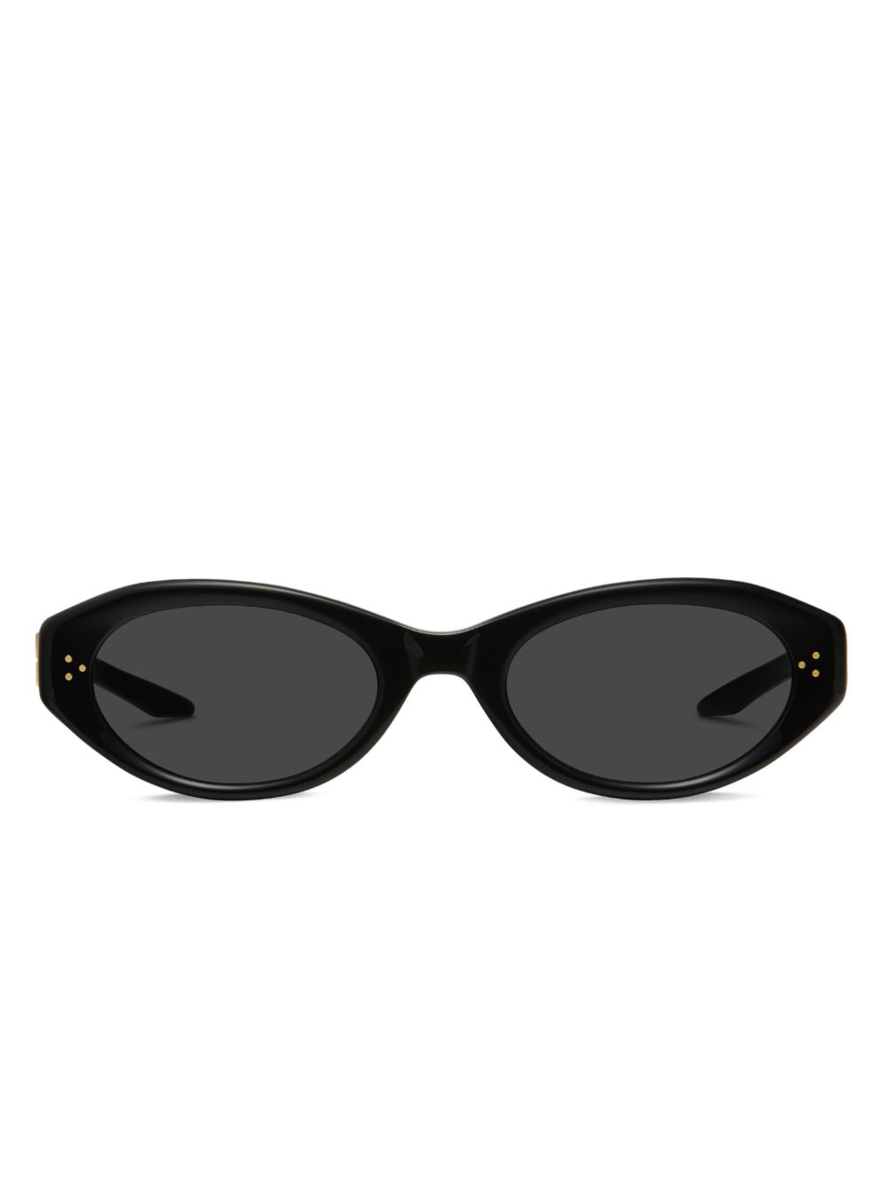 Vamp oval-frame sunglasses