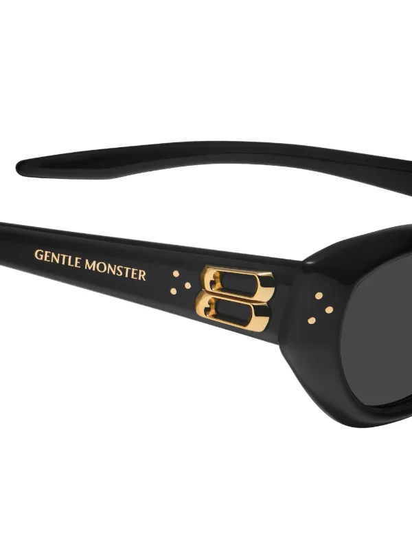 Gentle Monster ジオメトリックフレーム サングラス | ブラック