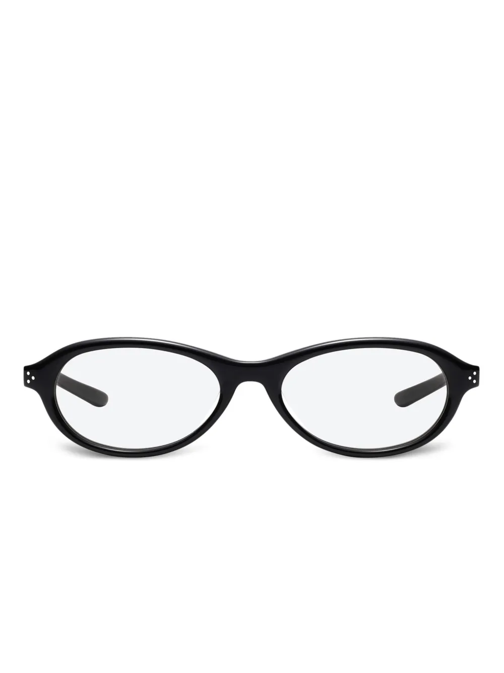 oval-frame glasses