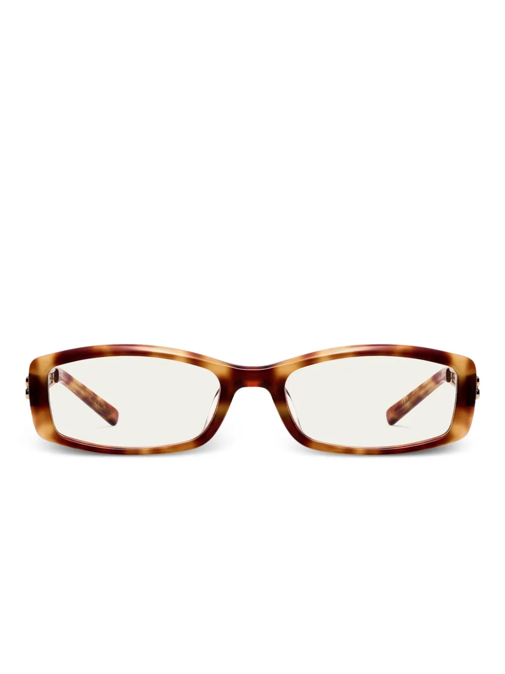 Gentle Monster Era T7 bril met rechthoekig montuur Bruin