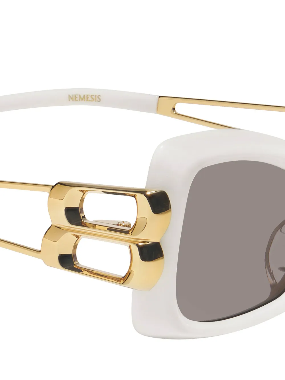 Gentle Monster Geometric-frame Sunglasses In White